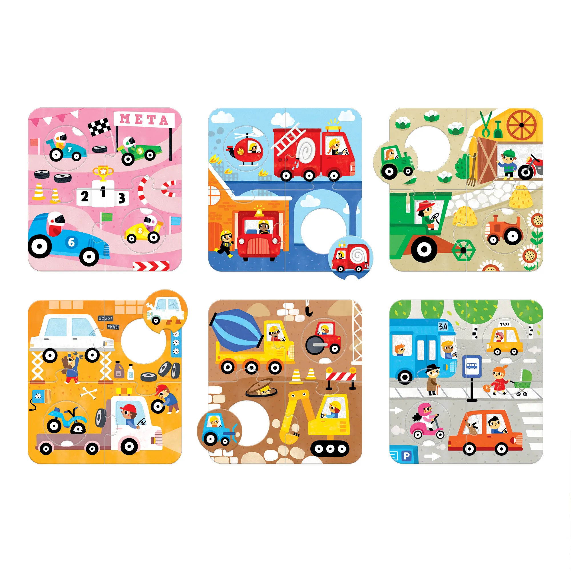 Puzzle Combina os Veículos