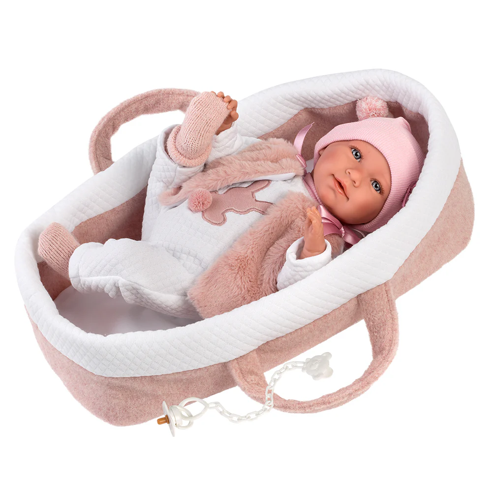 Bebé Mimi com Alcofa Rosa