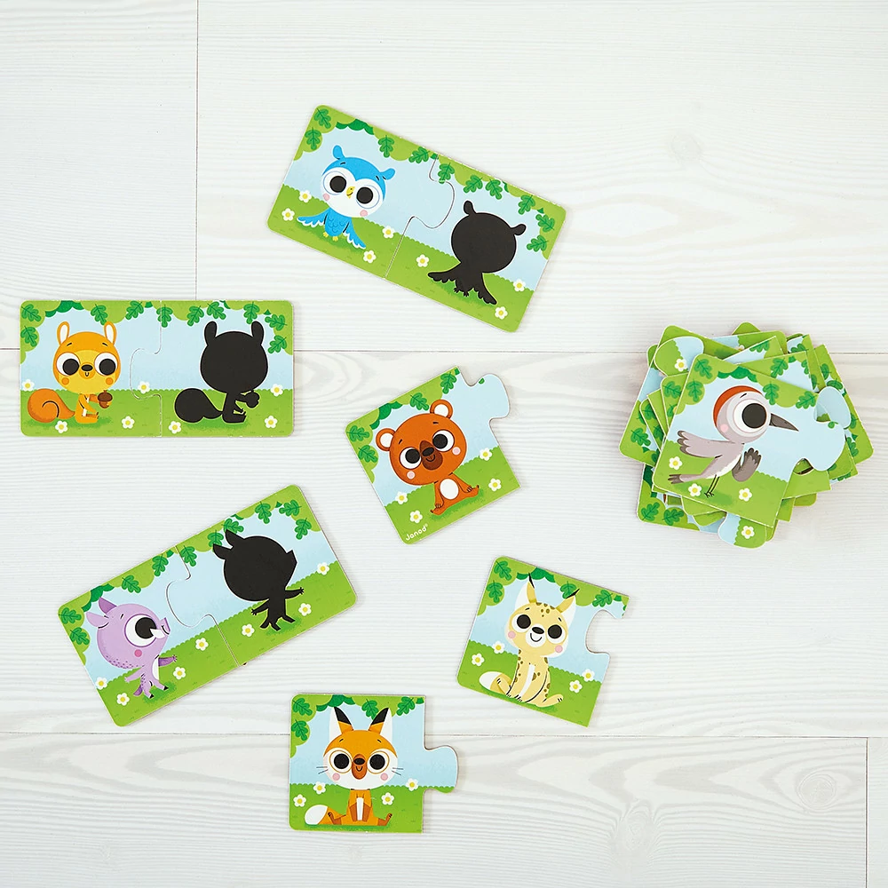 Puzzle de Sombras de Animais