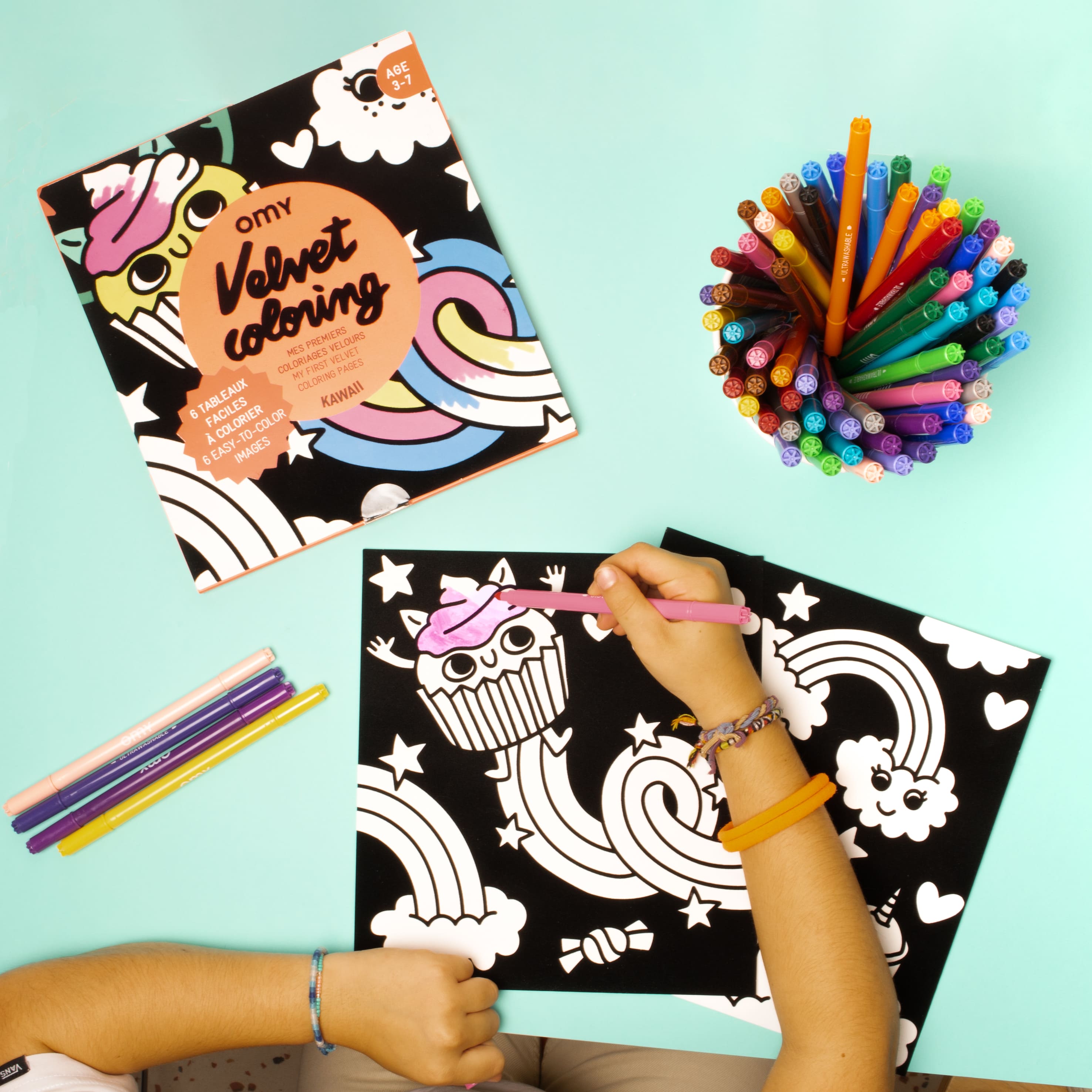 Kawaii para Pintar com Veludo