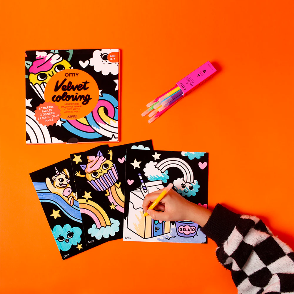 Kawaii para Pintar com Veludo