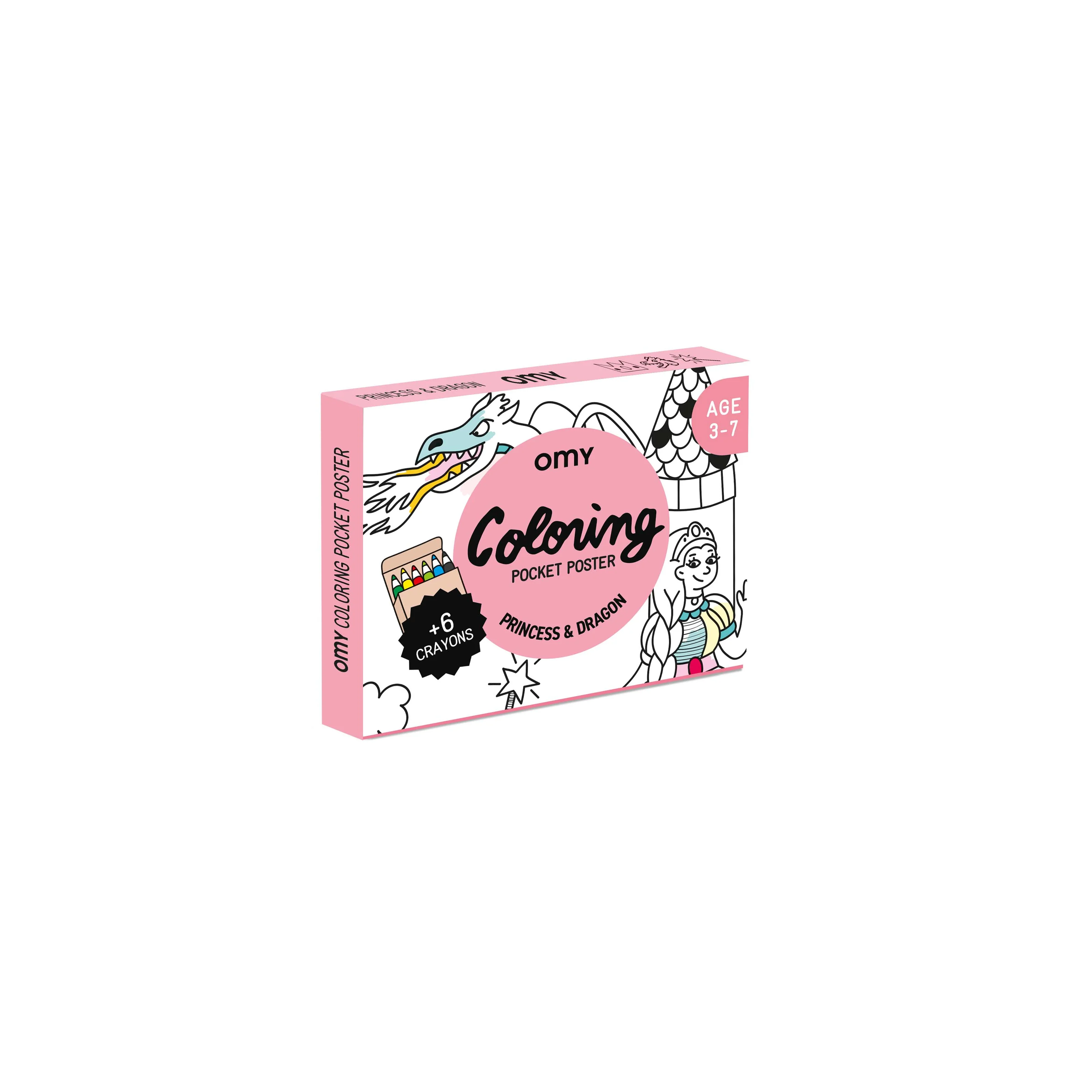 Livro de Pintar Dragões e Princesas