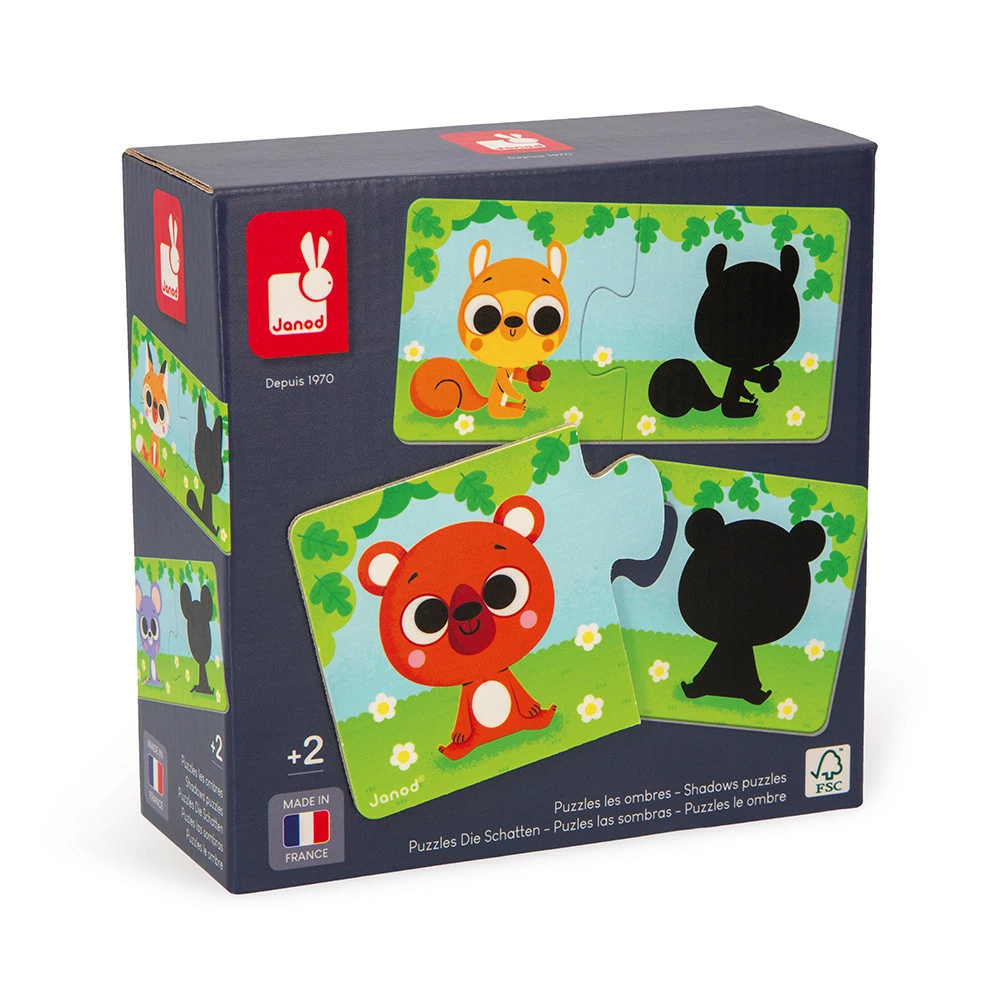 Puzzle de Sombras de Animais